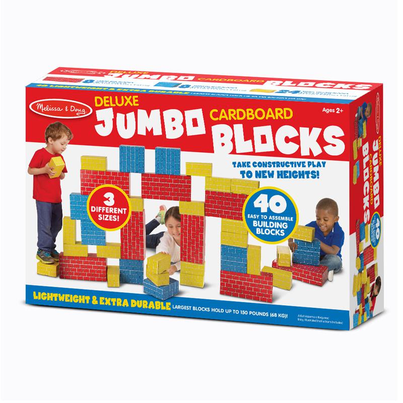 DELUXE JUMBO CARDBOARD BLOCKS 40 PC. Picture 1