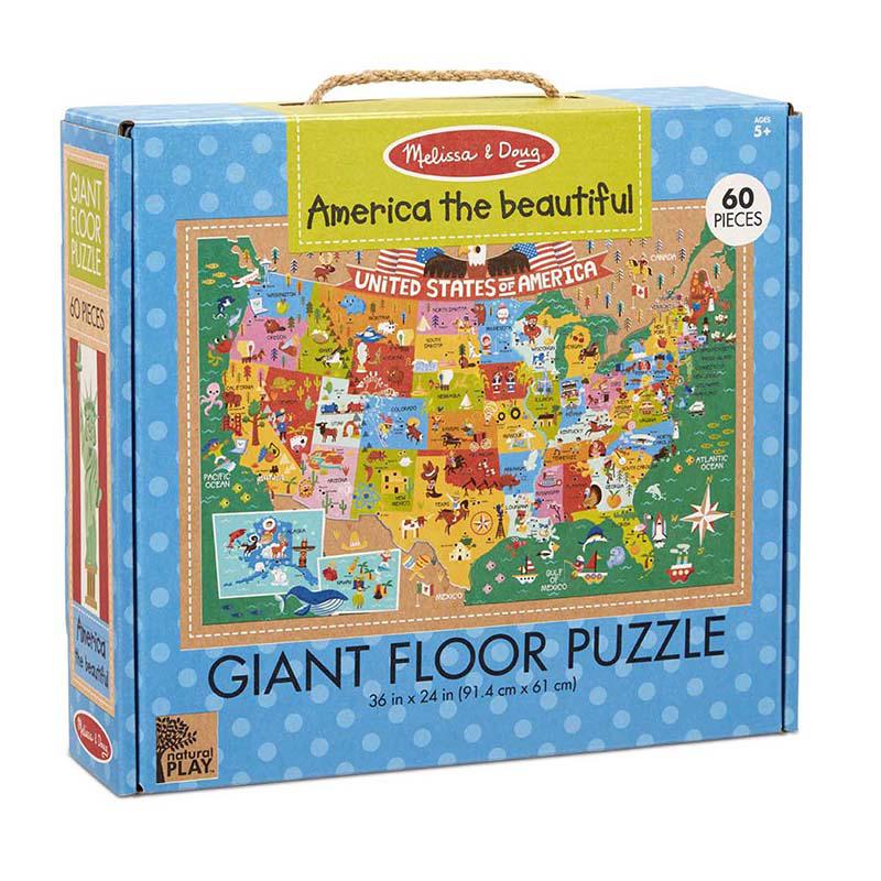 Natural Play Floor Puzzle: America the Beautiful. Picture 1