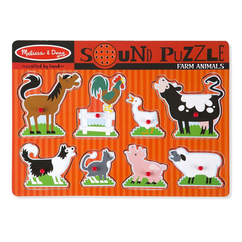 FARM ANIMALS SOUND PUZZLE. Picture 1