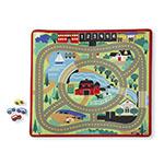 ROUND THE TOWN ROAD RUG & CAR SET. Picture 2