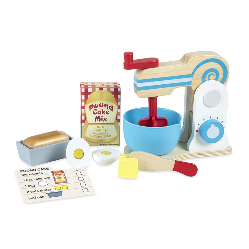 WOODEN MAKE A CAKE MIXER SET. Picture 1