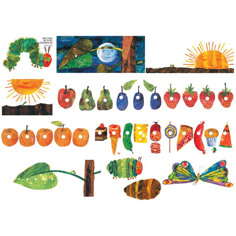 ERIC CARLE THE VERY HUNGRY CATERPILLAR FLANNELBOARD SET. The main picture.