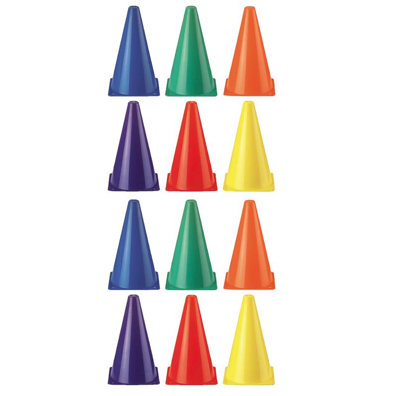 Rainbow Cones, 6 Per Set, 2 Sets. Picture 1