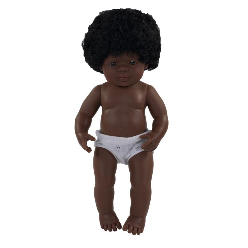 Anatomically Correct 15" Baby Doll, African-American Girl. Picture 1