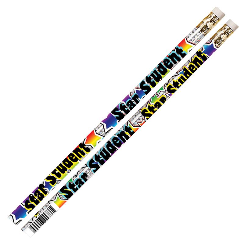 Star Student Motivational Pencils, 12 Per Pack, 12 Packs. Picture 1
