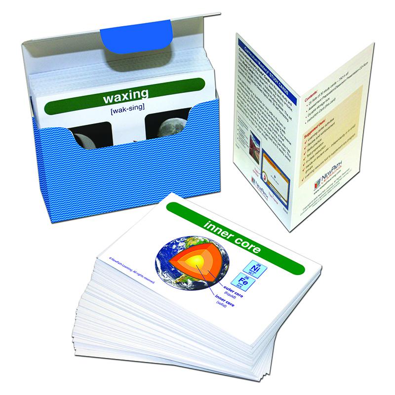 EARTH SCIENCE VOCABULARY BUILDER FLASH CARD SET MIDDLE SCHOOL. Picture 1