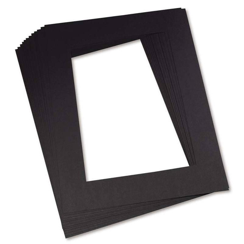 Pre-Cut Mat Frames, Black, 12" x 18", 12 Frames. Picture 1