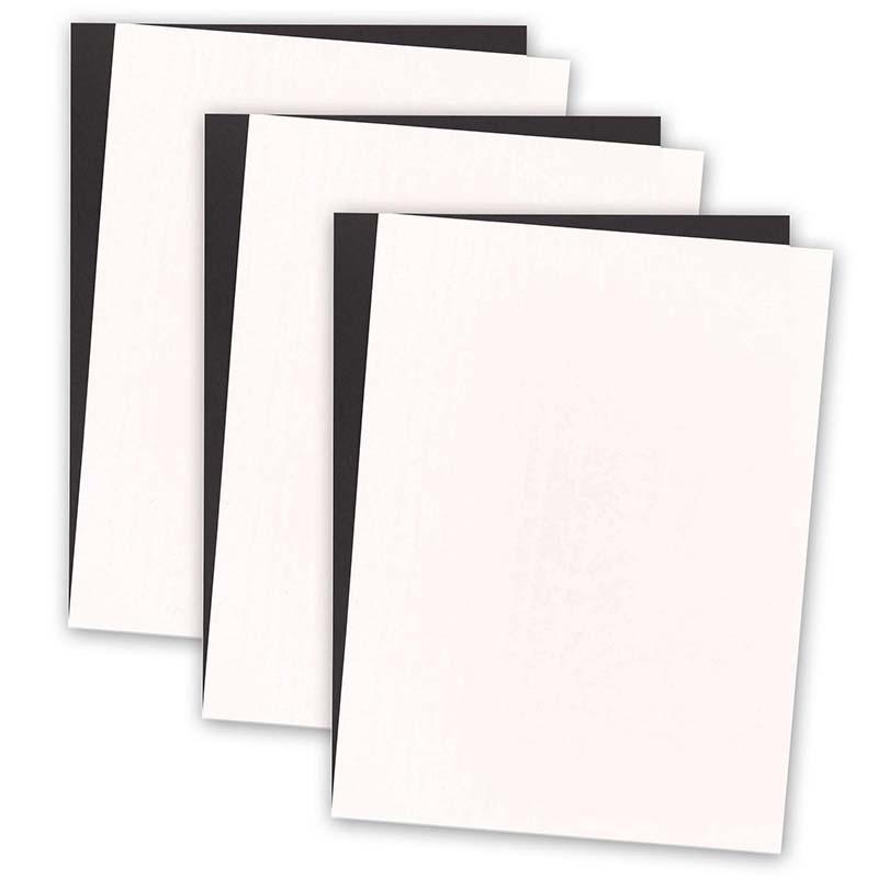 Premium Construction Paper, Black & White, 72 sheets Per Pack, 3 Packs. Picture 1