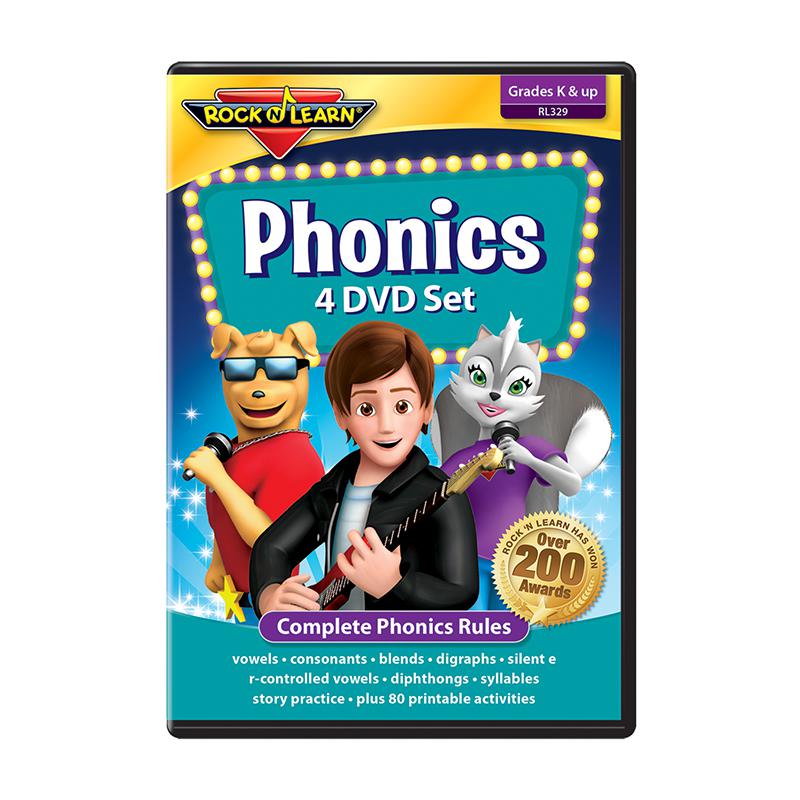 ROCK N LEARN PHONICS 4 DVD SET. Picture 1