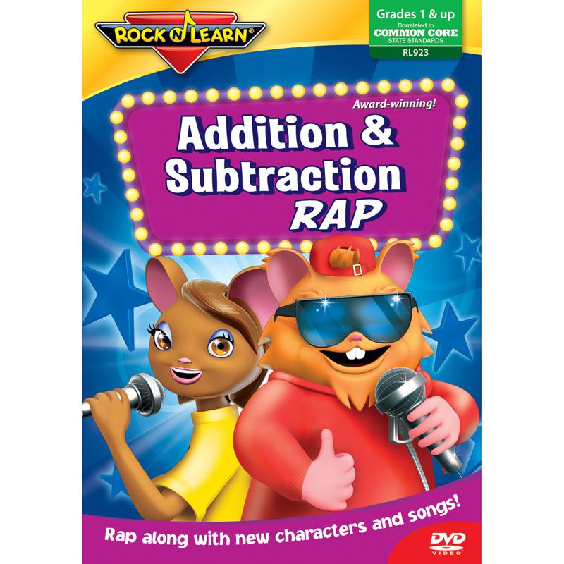 Addition & Subtraction Rap Dvd. The main picture.