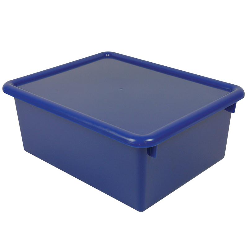 STOWAWAY BLUE LETTER BOX WITH LID 13 X 10-1/2 X 5. The main picture.
