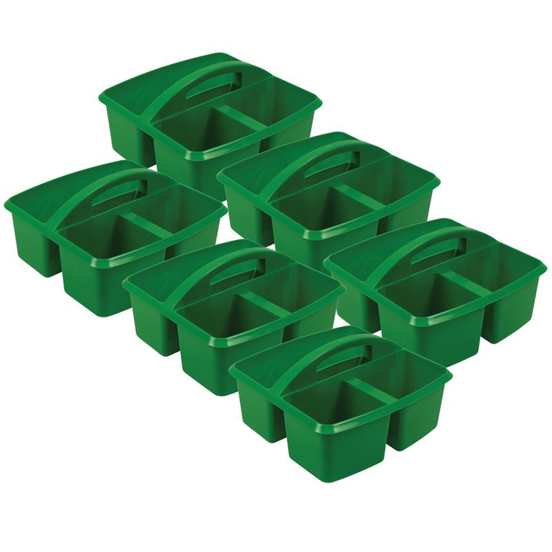 Small Utility Caddy, Green, Pack of 6. Picture 1