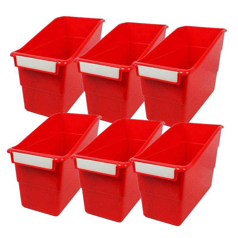 Tattle Shelf File, Red, Pack of 6. Picture 1