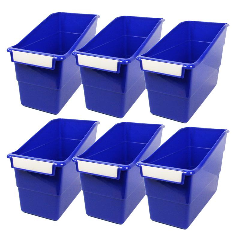 Tattle Shelf File, Blue, Pack of 6. Picture 1