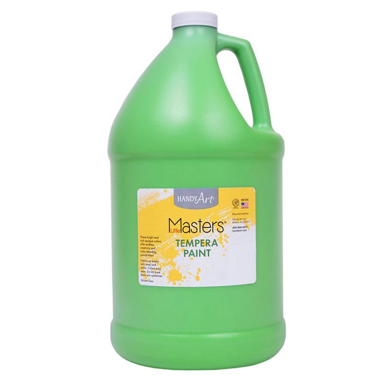 Little Masters Tempera Paint, Light Green, Gallon. Picture 1