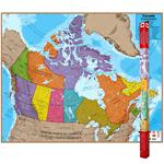 Hemispheres Laminated Map Canada. Picture 2