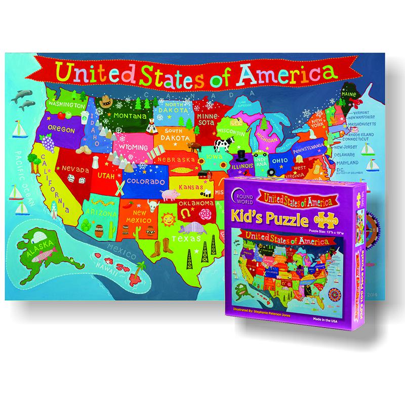 UNITED STATES JIGSAW PUZZLE FOR KID. Picture 1
