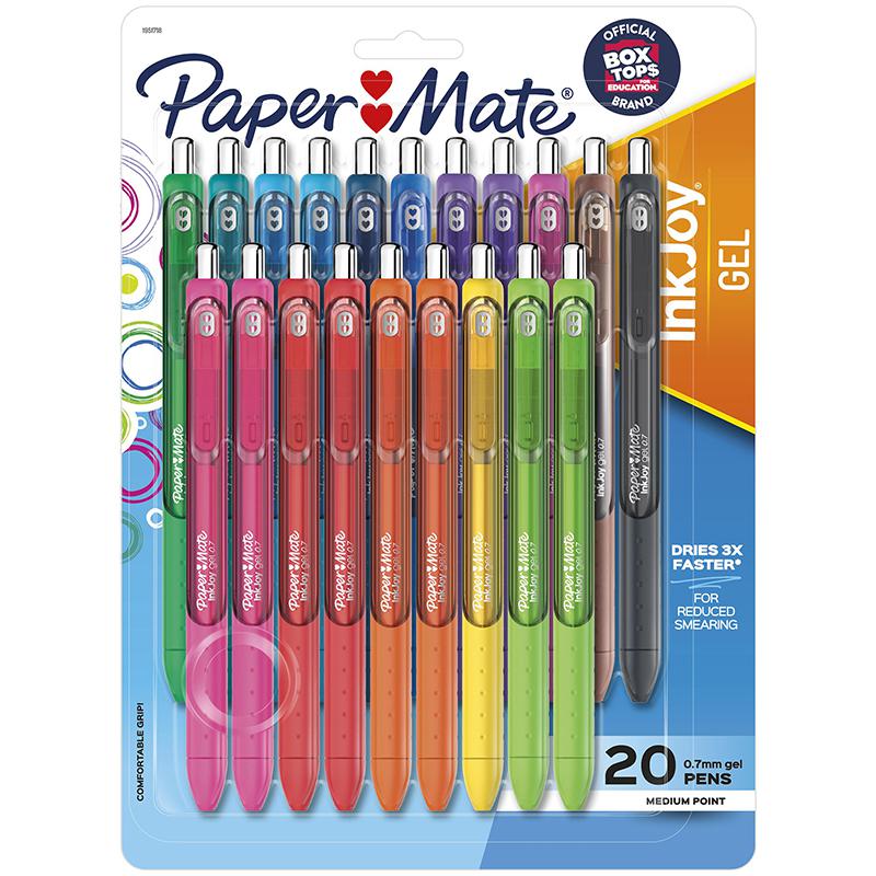 Paper Mate Inkjoy Gel Pen Lime, Medium, Bulk Pack Of 24