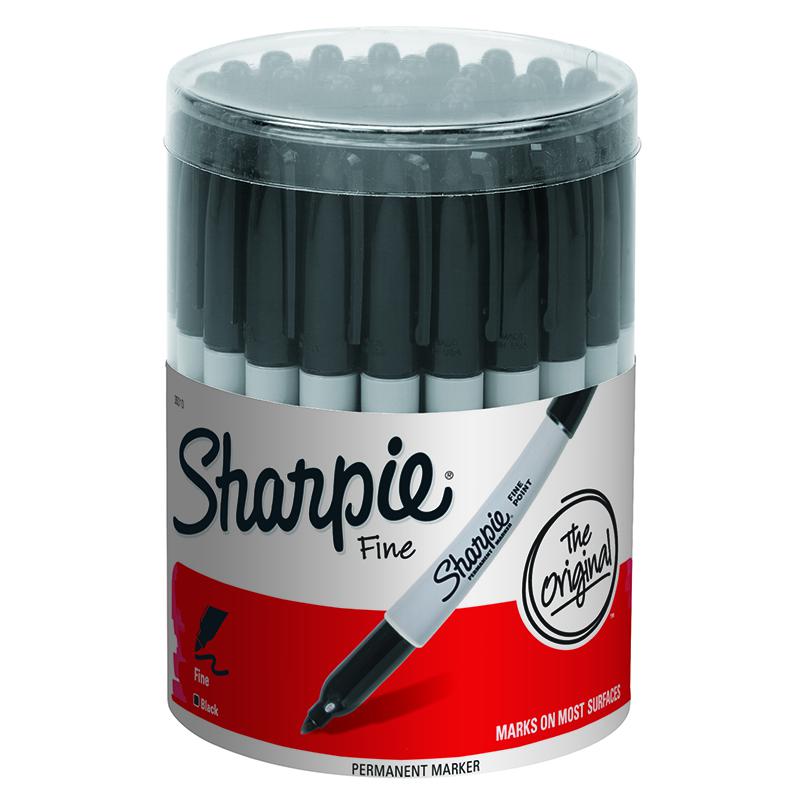 Sharpie Fine Point Permanent Marker - Marker Point Style: Point - Ink Color: Black - 36 / Display Box. The main picture.
