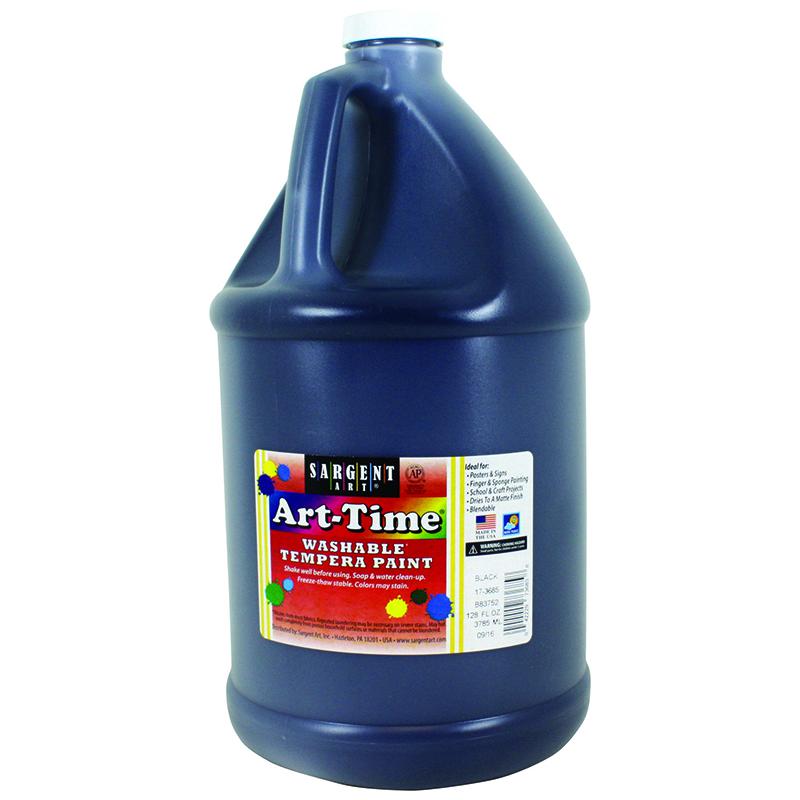 BLACK ART-TIME WASHABLE PAINT GLLN. Picture 1