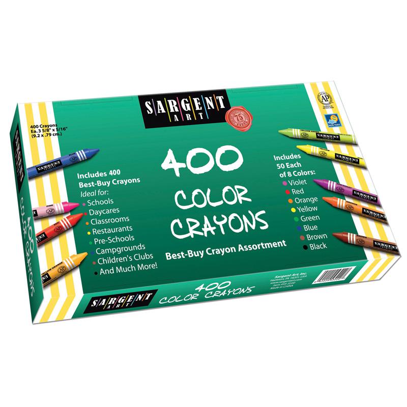 Sargent Art Best Buy Crayon, Assortment 400 Standard Crayons. Picture 1