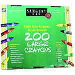 SARGENT ART LARGE CRAYONS 200 LARGE SIZE. Picture 2