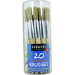 20CT JUMBO BRUSHES PLASTIC HANDLES IN CANISTER. Picture 2