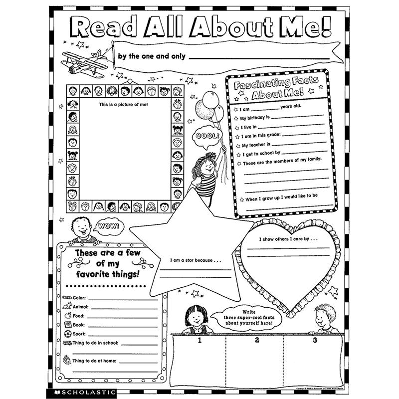 Instant Personal Poster Sets: Read All About Me, Set of 30. Picture 1