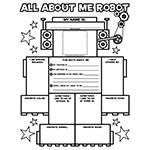 ALL ABOUT ME ROBOT GRAPHIC ORGANIZER POSTERS. Picture 2