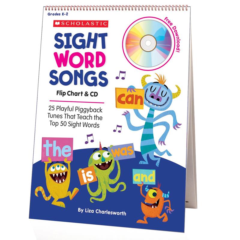SIGHT WORD SONGS FLIP CHART & CD. Picture 1