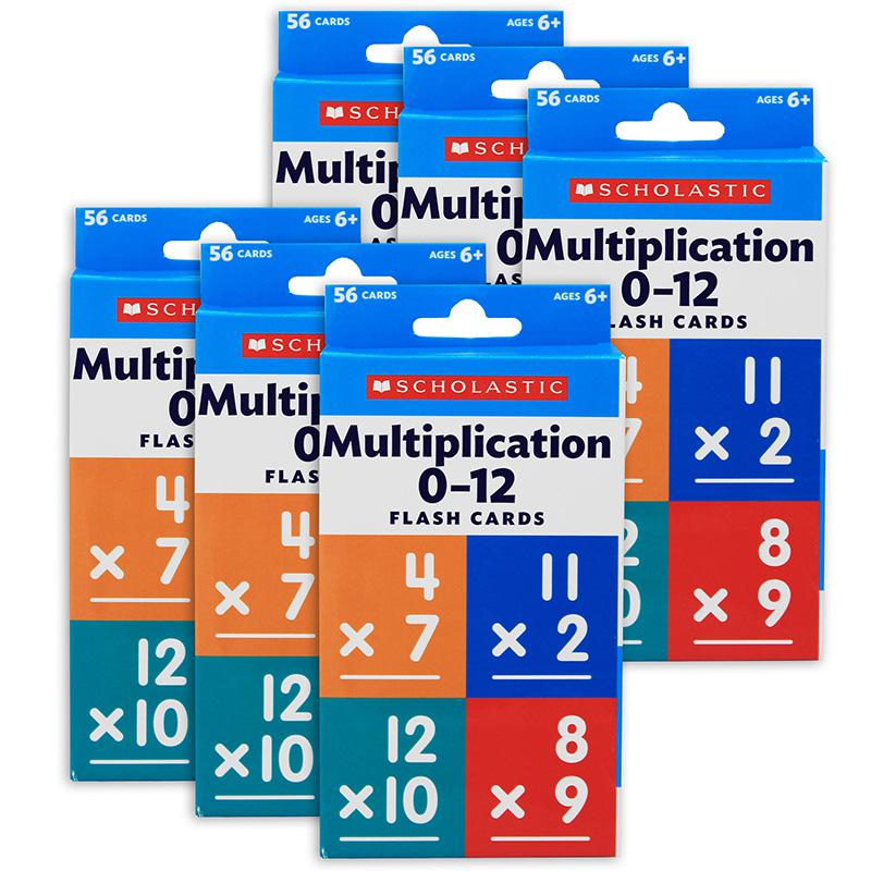 Flash Cards: Multiplication 0 - 12, 6 Packs. Picture 1