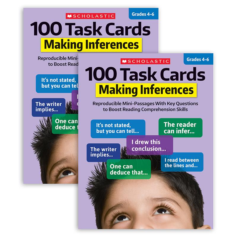 100 Task Cards: Making Inferences Activity Book, Pack of 2. Picture 1