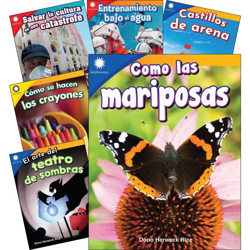 Smithsonian Informational Text: Fun in Action Spanish Grades K-1: 6-Book Set. Picture 1