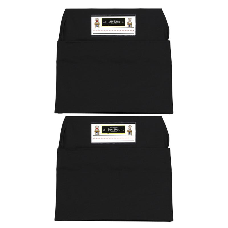 Seat Sack, Medium, 15 inch, Chair Pocket, Black, Pack of 2. Picture 1