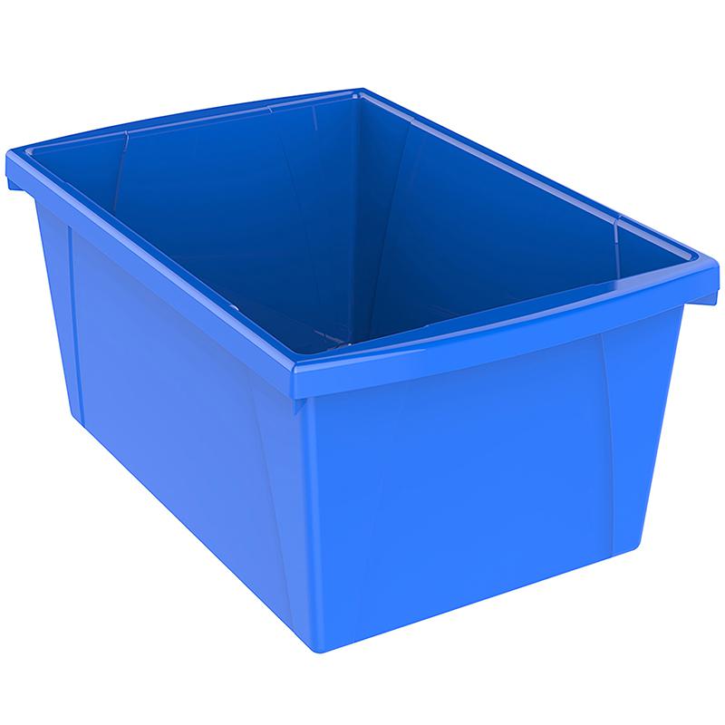 Medium Classroom Storage Bin, Blue. Picture 1