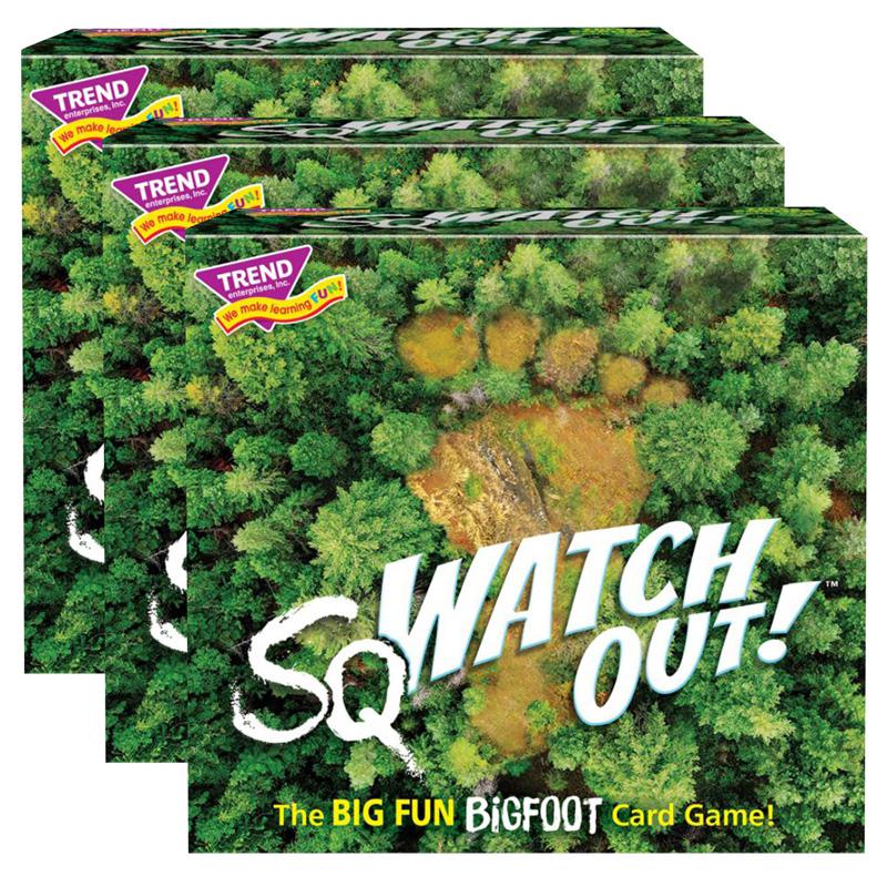 sqWATCH OUT! Three Corner Card Game, Pack of 3. Picture 1
