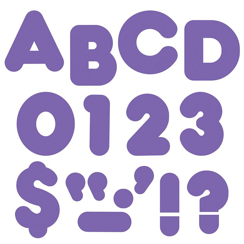 (6 PK) READY LETTERS 4IN CASUAL PURPLE. The main picture.