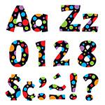 (3 PK) READY LETTERS 4IN NEON DOTS UPPER LOWERCASE COMBO. Picture 2