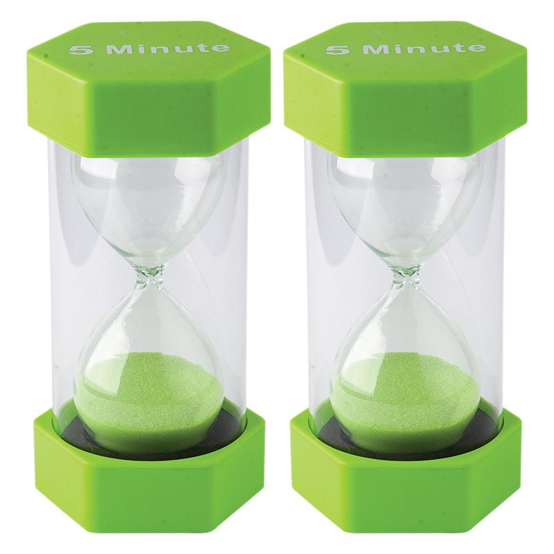 5 Minute Sand Timer - Large, Pack of 2. Picture 1