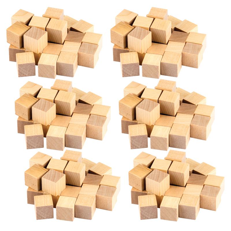 STEM Basics: Wooden Cubes, 25 Per Pack, 6 Packs. Picture 1
