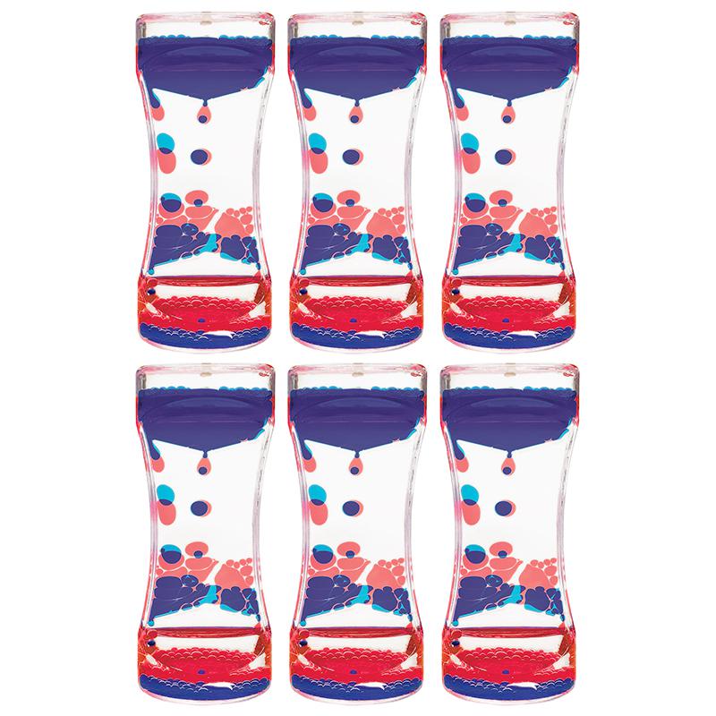 Red & Blue Liquid Motion Bubbler, Pack of 6. Picture 1