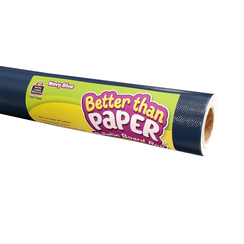 Better Than Paper Bulletin Board Roll, 4' x 12', Navy Blue, Pack of 4. Picture 1