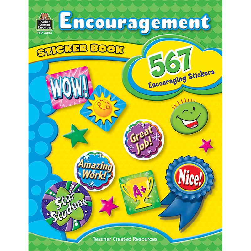 ENCOURAGEMENT STICKER BOOK. The main picture.