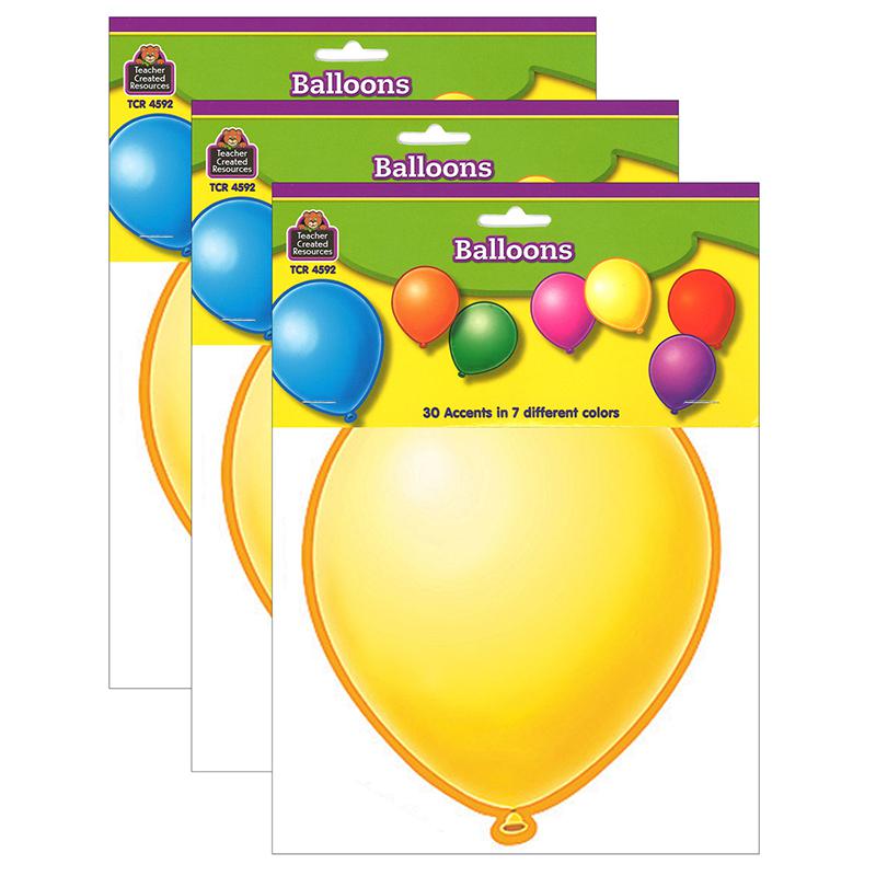 Balloons Accents, 30 Per Pack, 3 Packs. The main picture.