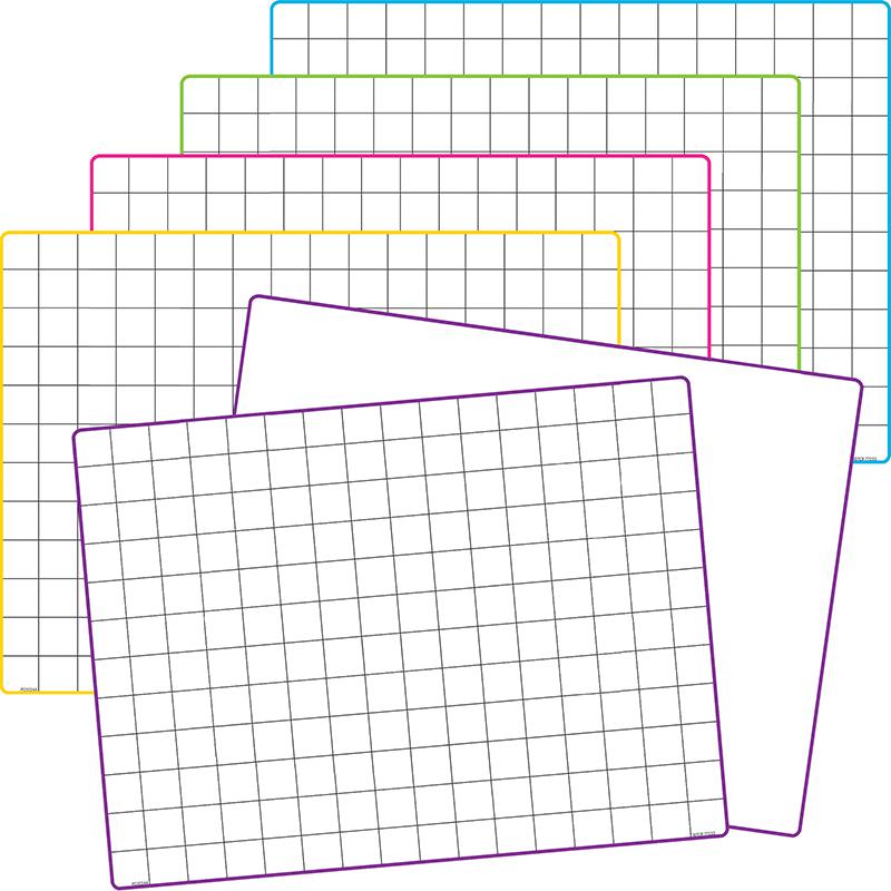 MATH GRID DRY ERASE BOARDS 10 ST. Picture 1