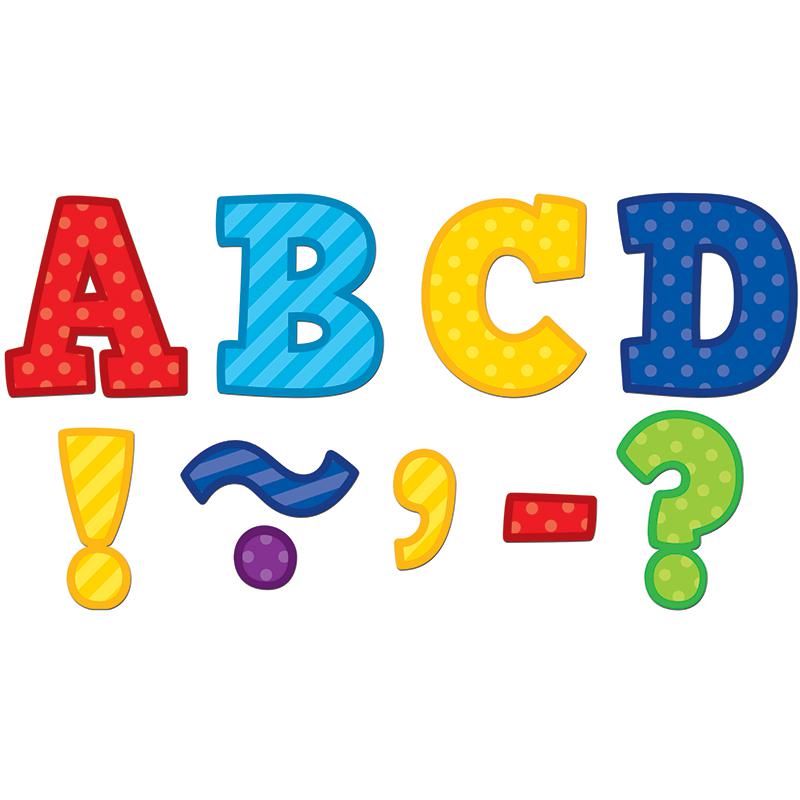 PLAYFUL PATTERNS BOLD BLOCK 3 MAGNETIC LETTERS. Picture 1