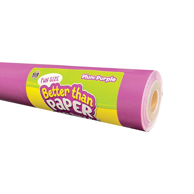 Fun Size Better Than Paper Bulletin Board Roll, Plum Purple, Pack of 3. Picture 1