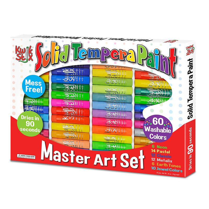 Solid Tempera Paint, Master Art Set, 60 Colors. Picture 1