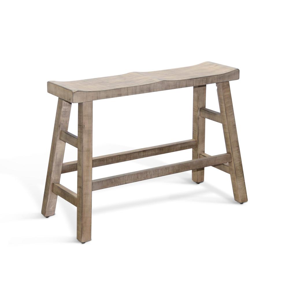 Sunny Designs Beach Pebble Counter Bench, Wood Seat. Picture 2
