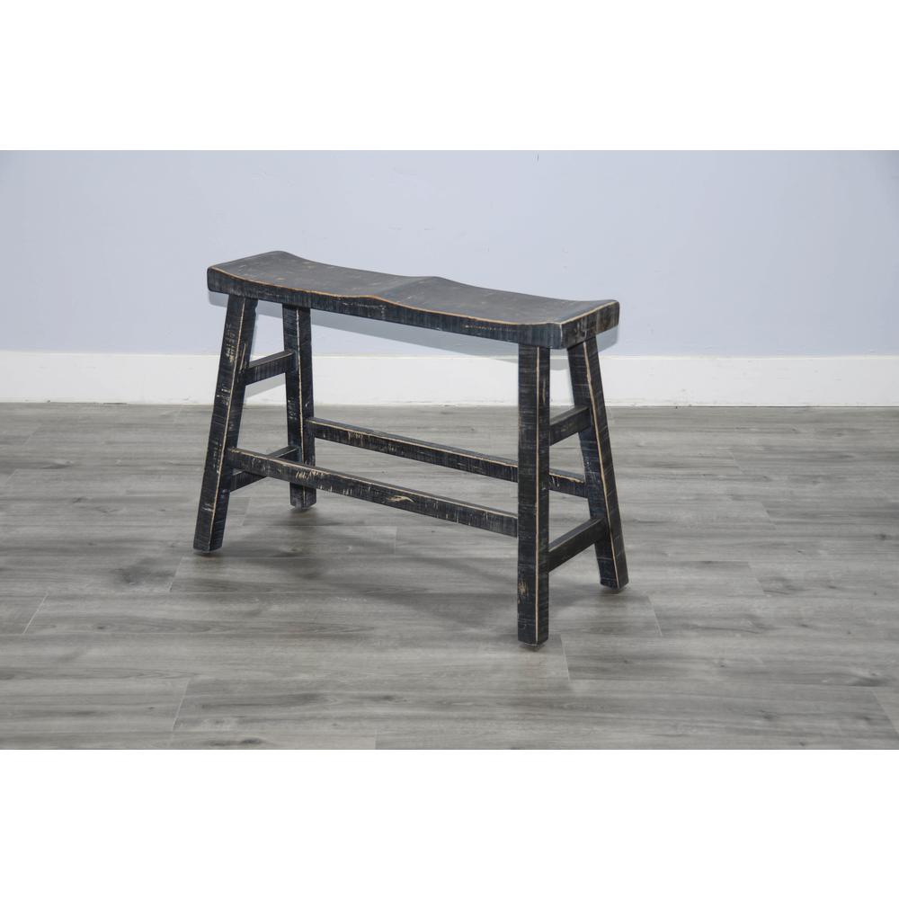 Sunny Designs Black Sand Counter Bench, Wood Seat. Picture 4